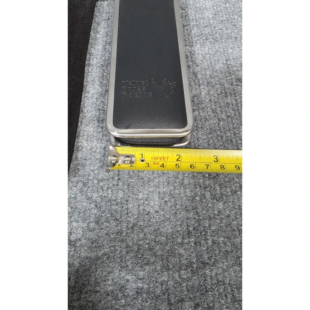 Velvet Forge Razors Straight Razor Black Folding‎ Shavette w/ Case & Pouch
